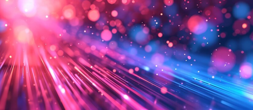 light leak motion abstract line and impressive moving line art with purple blue neon color abstract backdrop background