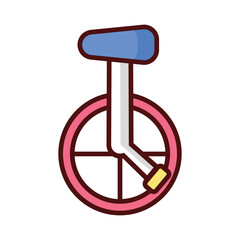 Monocycle Icon vector. Stock illustration.