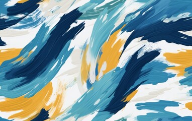 Flat Rough Brushstroke Seamless Pattern