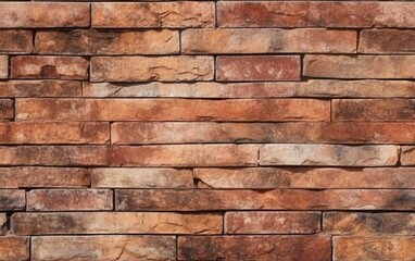 Flat Rough Brick Texture Seamless Pattern