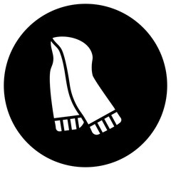 Scarf Vector Icon Design Illustration