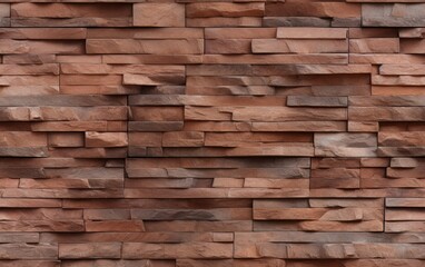 Flat Stacked Brick Texture Seamless Pattern
