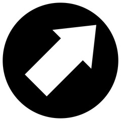 Diagonal arrow Vector Icon Design Illustration