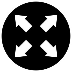 Expand Vector Icon Design Illustration