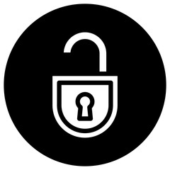 Unlock Vector Icon Design Illustration