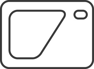 線画駅関連アイコンイラスト　ICカード