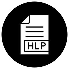 HLP Vector Icon Design Illustration