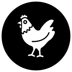 Chicken Vector Icon Design Illustration