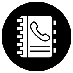 Contacts book Vector Icon Design Illustration