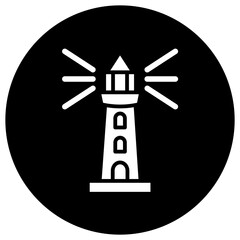 Lighthouse Vector Icon Design Illustration