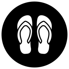 Flip flop Vector Icon Design Illustration