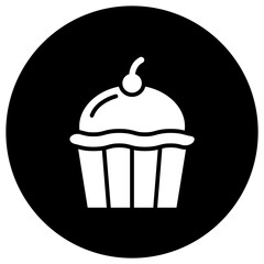 Cupcake Vector Icon Design Illustration