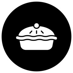 Pie Vector Icon Design Illustration