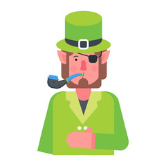 Leprechaun Smoking 