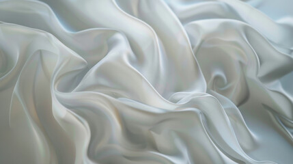 Obraz premium Close Up View of White Fabric