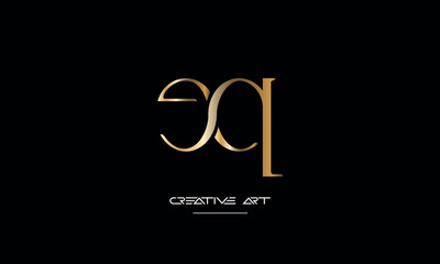 EQ, QE, E, Q abstract letters logo monogram