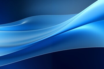 Obraz premium Blue wave gradient color background. Blue curve banner design. 