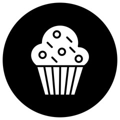 Muffin Vector Icon Design Illustration