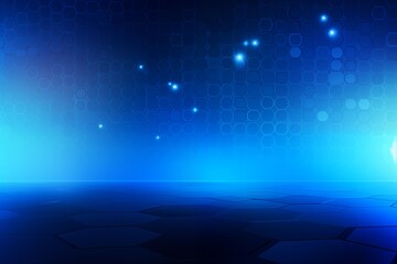 Blue tech gradient color background. Blue technology banner design. 