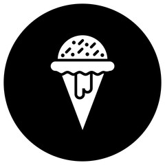 Ice Cream Vector Icon Design Illustration