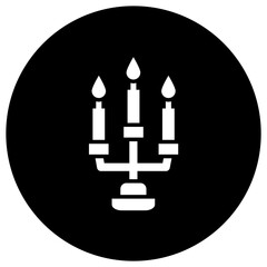 Candle Vector Icon Design Illustration
