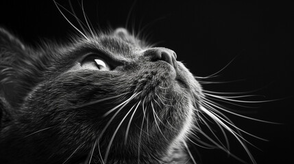 portrait scottish fold. Cute cat. Pet concept. Generative AI.