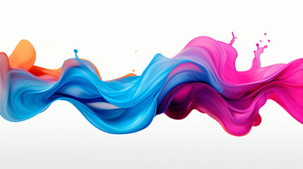 Abstract color liquid wave