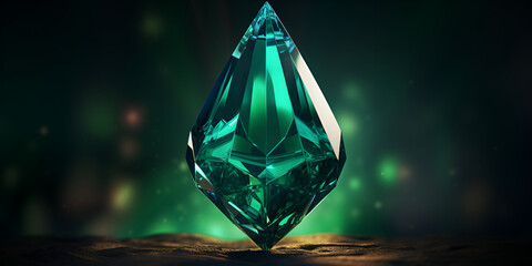 crystal clear crystal, Gemstone Elegances, A Stunning Radiant Emerald Gemstone Background,