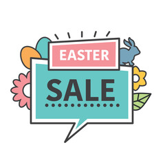 Easter Sale promotion - vector illustration isolated on white background