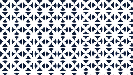 Modern geometric flower pattern. Retro Scandinavian style.