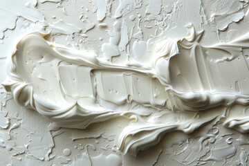 Close-Up of White Paint Texture