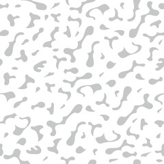 Horizontally And Vertically Seamless Abstract Vector Amorphous Pattern Illustration Isolated On A White Background. Horizontally And Vertically Repeatable. 
