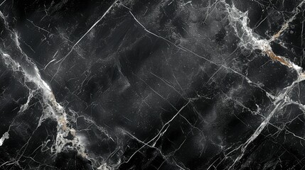 Black marble pattern in high quality wallpapers. Generative AI. - obrazy, fototapety, plakaty