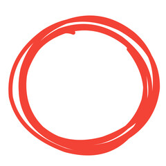 red highlight circle