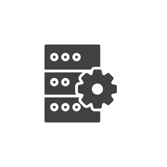 Database management system vector icon