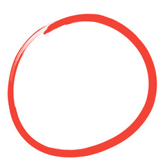 red highlight circle