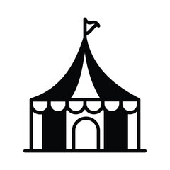 Cirus Tent Icon vector. Stock illustration.
