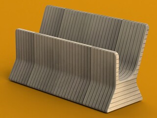 Plastic Card Holder Stand 3D print model