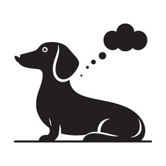 Capturing the Elegance and Charm of Dachshund Silhouettes in Minimalist Art. Dachshund silhouette Dachshund vector