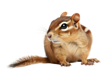 chipmunk isolated on white or transparent background 