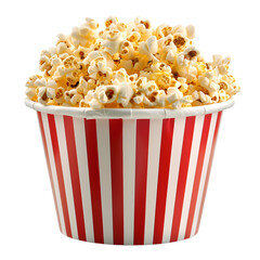popcorn isolated on white or transparent background