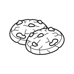 Cute sweet food beverage vector art icon design. Sugary foods simple.