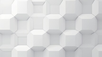 Dynamic business concept: abstract white hexagon background - vector illustration for modern designs and presentations

