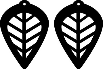 earrings svg vector cutfile jewellery  template 