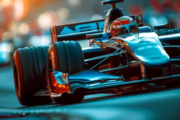 Zelfklevend Fotobehang Close-up of a Formila 1 car during a race © Eomer2010
