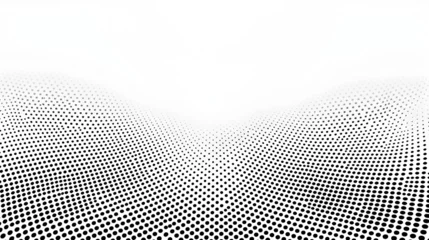 Fotobehang Halftone background abstract black and white dots shape,, Halftone background. comic halftone pop art texture. white and black abstract wallpaper. retro waves © Abdul
