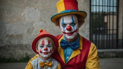 Clown and son