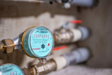 Water meters of hot water in real apartments in Europe