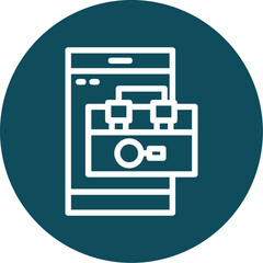 Smartphone with job search app Icon