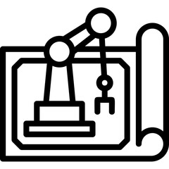 Robot Blueprint Icon